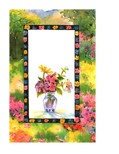 Floral arrangement painting